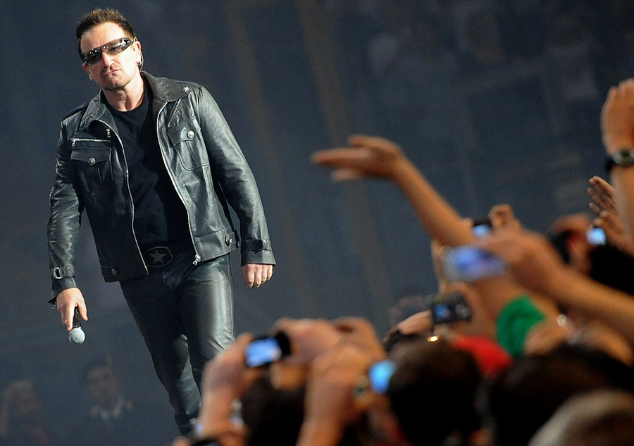 Il cantante degli U2 Bono Vox © Ansa