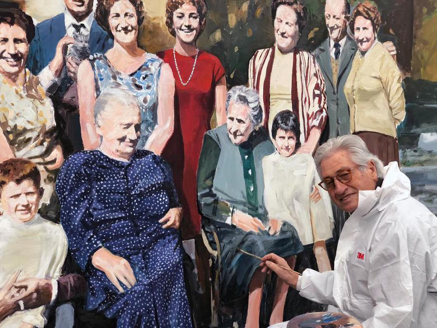 Giorgetto Giugiaro celebra 80 anni con dipinto per Garessio © ANSA