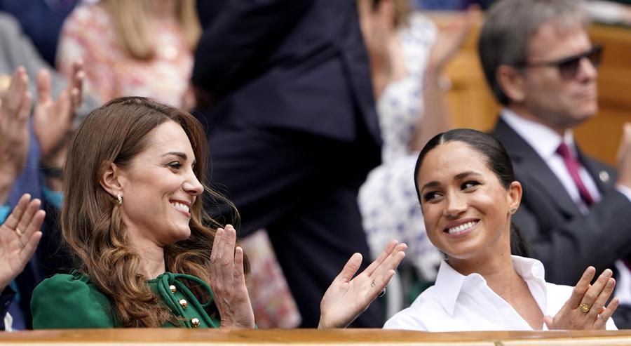 Kate e Meghan a Wimbledon per la finale femminile © Ansa