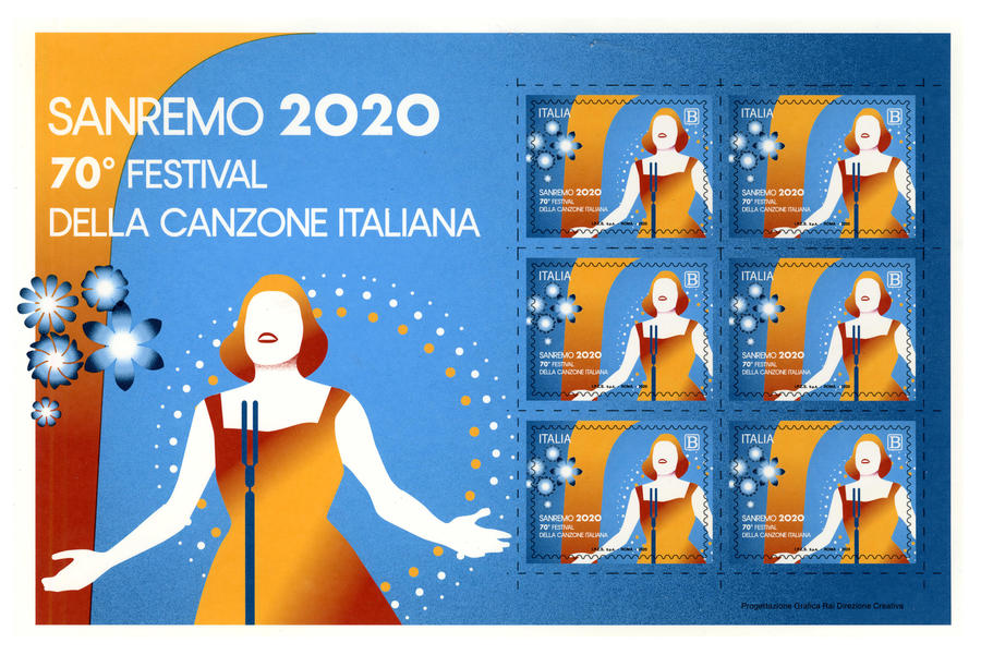 Sanremo: emesso oggi il francobollo commemorativo © ANSA