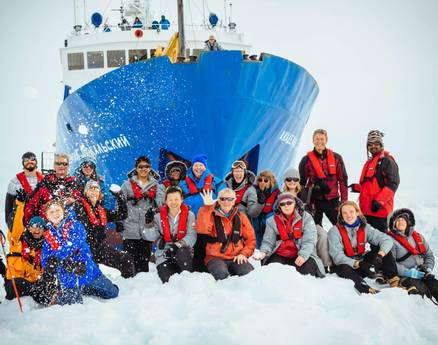 Icebound Antarctic research vessel awaits icebreaker release