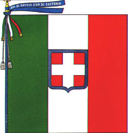 Il Tricolore inalberato dalle truppe del Regno di Sardegna, per ordine di re Carlo Alberto, durante la guerra di indipendenza del 1848