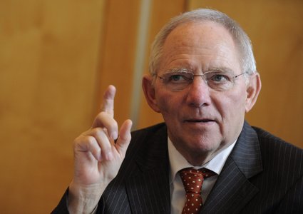 Il ministro tedesco Wolfgang Schaeuble