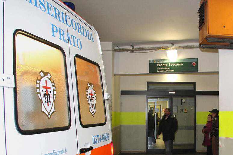 L 'entrata del  pronto soccorso dell 'ospedale a Prato - RIPRODUZIONE RISERVATA