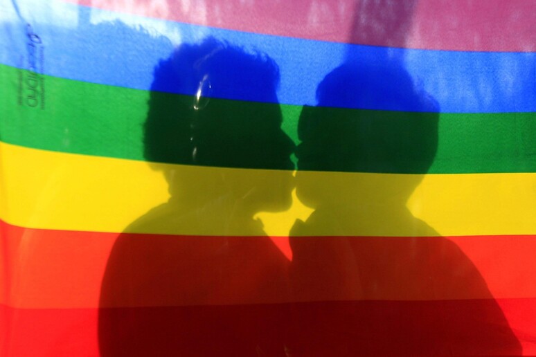 Una manifestazione contro l 'omofobia in un 'immagine d 'archivio - RIPRODUZIONE RISERVATA