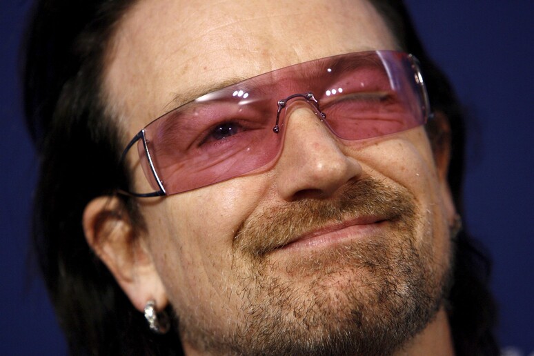 Il leader degli U2 Bono Vox - RIPRODUZIONE RISERVATA