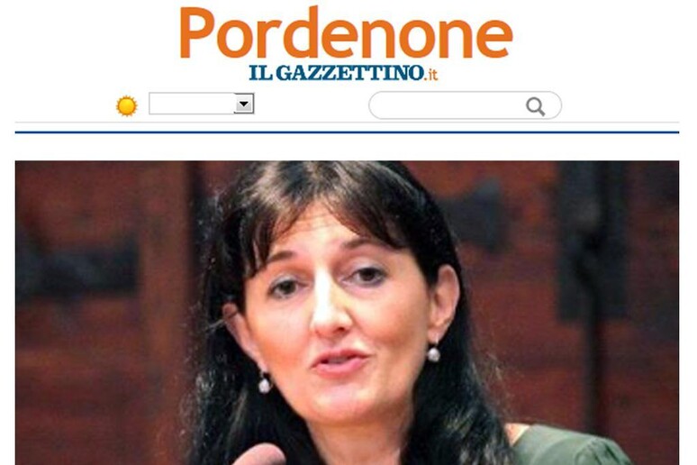 Chiara Mio (foto da  'Il Gazzettino ' ediz. Pordenone) - RIPRODUZIONE RISERVATA