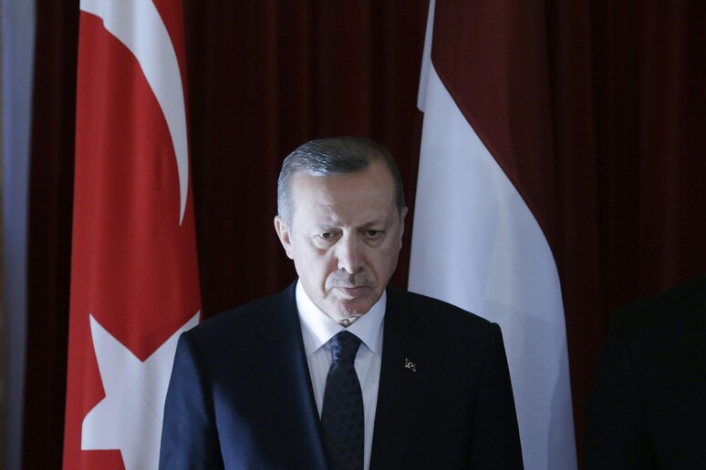 Il presidente turco Erdogan © ANSA/EPA