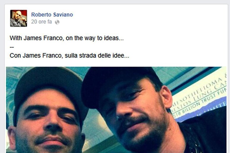 Roberto Saviano su Facebook - RIPRODUZIONE RISERVATA