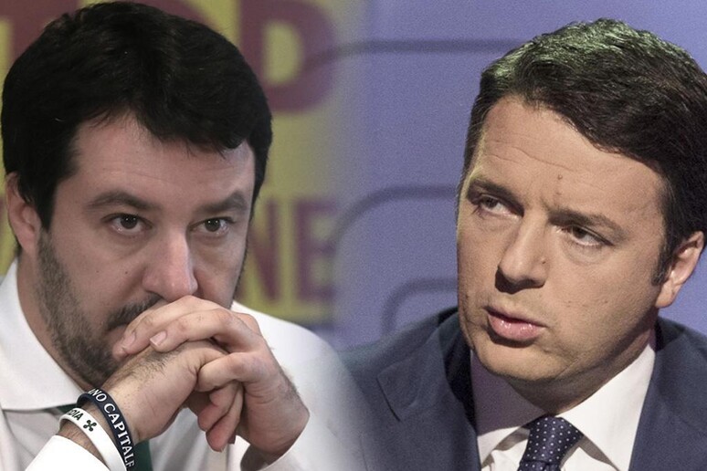 Matteo Salvini e Matteo Renzi (combo) - RIPRODUZIONE RISERVATA