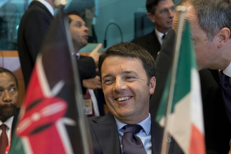 Matteo Renzi a Bruxelles - RIPRODUZIONE RISERVATA