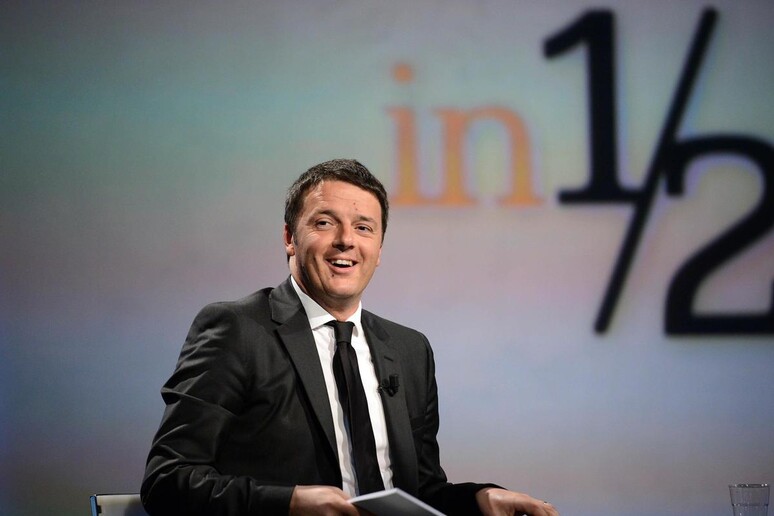 Il premier Matteo Renzi a  'In 1/2 Ora ' - RIPRODUZIONE RISERVATA