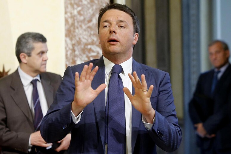 Il presidente del Consiglio Matteo Renzi - RIPRODUZIONE RISERVATA