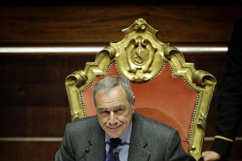 Il presidente del Senato, Pietro Grasso - RIPRODUZIONE RISERVATA