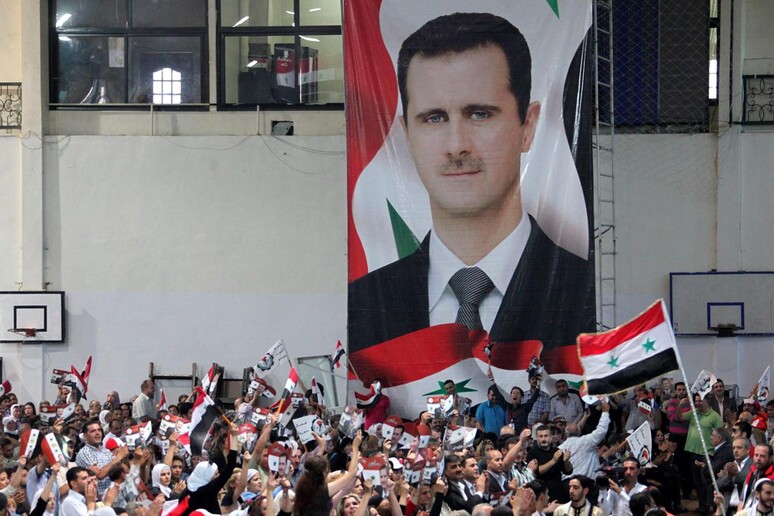 Vittoria elettorale di Bashar al Assad © ANSA/EPA