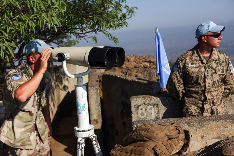 UN Peacekeepers at Golan Heights © ANSA/EPA