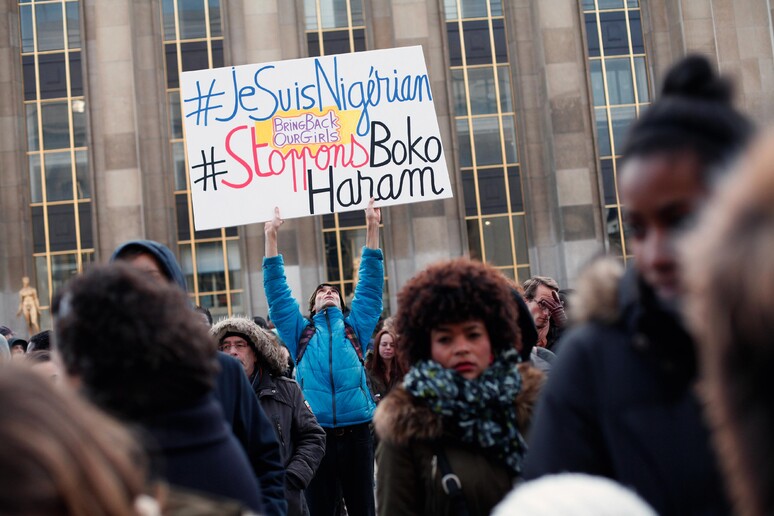 Stop Boko Haram: manifestazione a Parigi, 18 gennaio 2015 © ANSA/AP