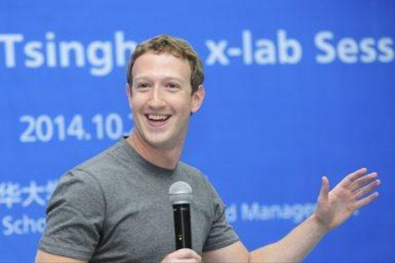 Mark Zuckerberg  'stupisce ' ancora col suo cinese © ANSA/EPA