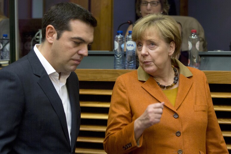Tsipras e Merkel © ANSA/AP