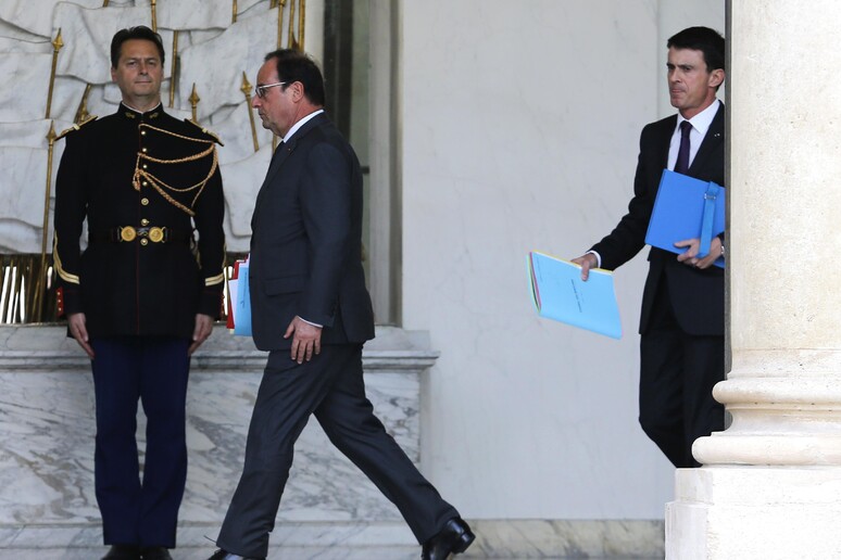 Francois Hollande e Manuel Valls © ANSA/AP