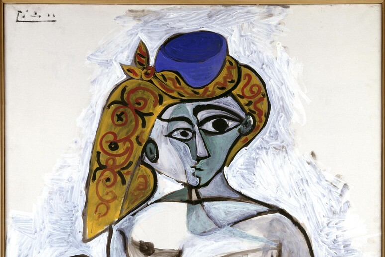 Mostre:  'Matisse e il suo tempo ',a Torino 50 opere da Parigi  'Nudo con berretto turco ' di Pablo Picasso (1955) ANSA/ Centre Pompidou - RIPRODUZIONE RISERVATA