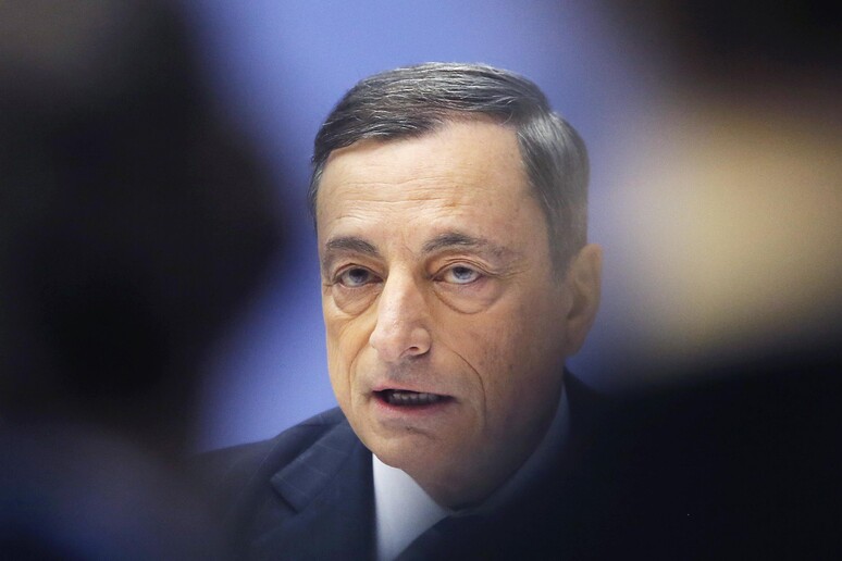 Draghi, rischio deflazione Eurozona non sul tavolo © ANSA/AP