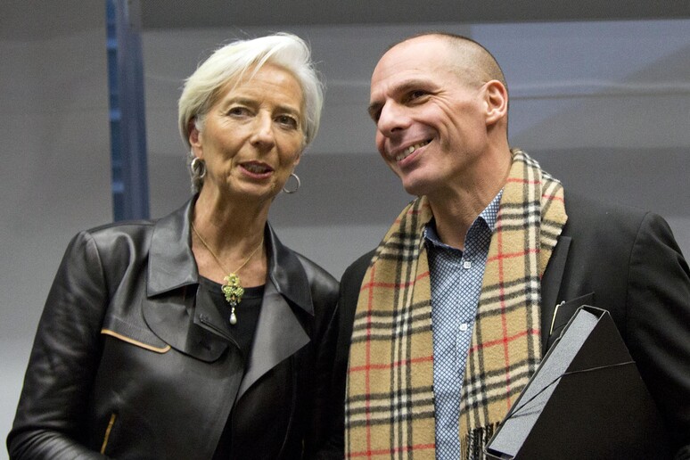 Yanis Varoufakis e Christine Lagarde © ANSA/AP