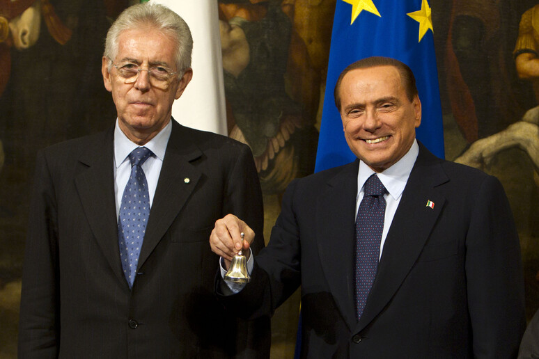 Mario Monti e Silvio Berlusconi - RIPRODUZIONE RISERVATA