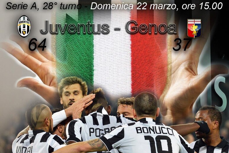 Juventus-Genoa al 28 turno, in serie A - RIPRODUZIONE RISERVATA