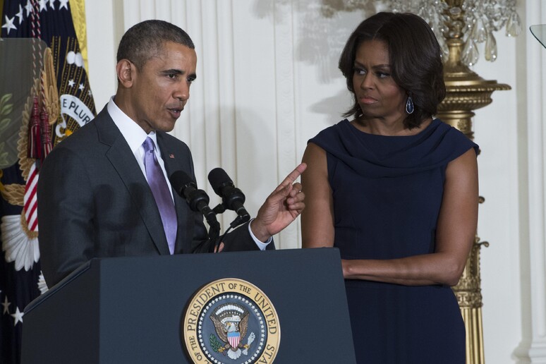 Michelle e Barack Obama © ANSA/EPA