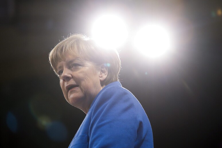 La cancelliera tedesca, Angela Merkel, a Bruxelles © ANSA/EPA