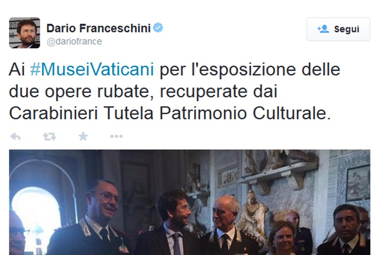Twitter, Italia trionfa a #MuseumWeek - RIPRODUZIONE RISERVATA
