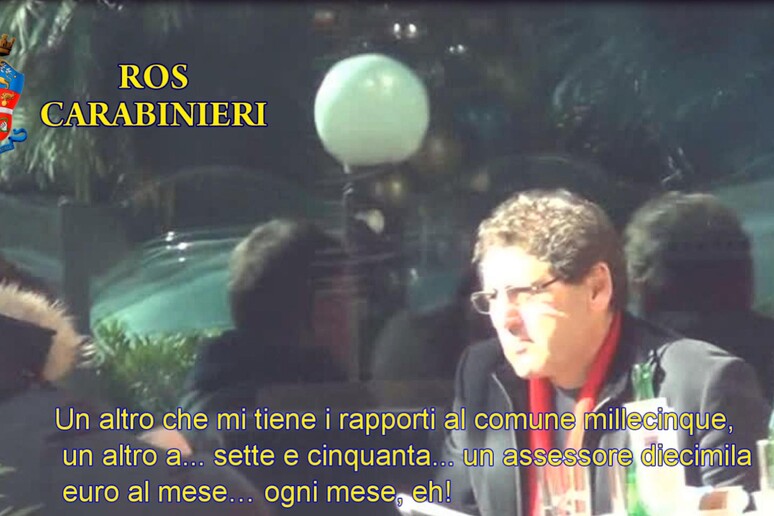 Salvatore Buzzi  in un fermoimmagine di un video di un 'intercettazione telefonica dei carabinieri del Ros - RIPRODUZIONE RISERVATA