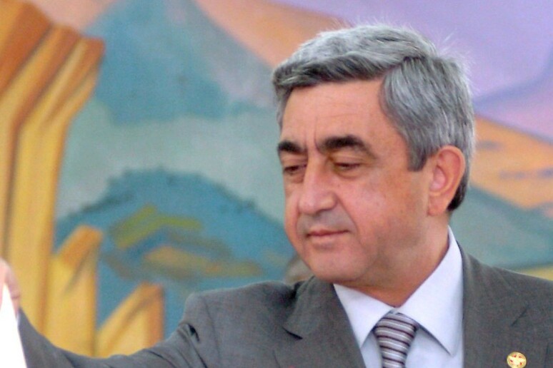 Il presidente dell 'Armenia, Serzh Sarksyan - RIPRODUZIONE RISERVATA