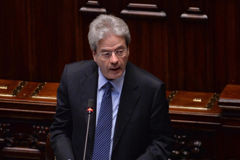 Il ministro degli Esteri, Paolo Gentiloni, alla Camera dei deputati - RIPRODUZIONE RISERVATA