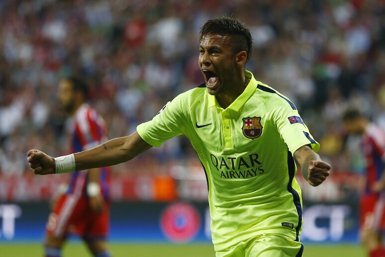 Neymar, Suarez, Messi: gioia Barcellona per la finale di Champions © ANSA/AP