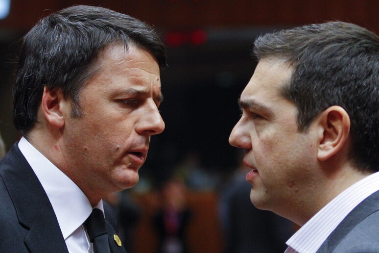 Matteo Renzi e Alexis Tsipras © ANSA/EPA