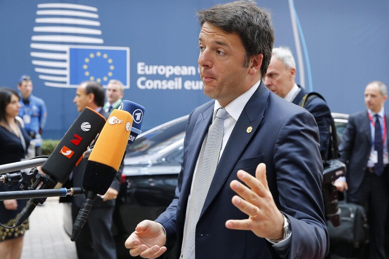 Matteo Renzi a Bruxelles (archivio) - RIPRODUZIONE RISERVATA