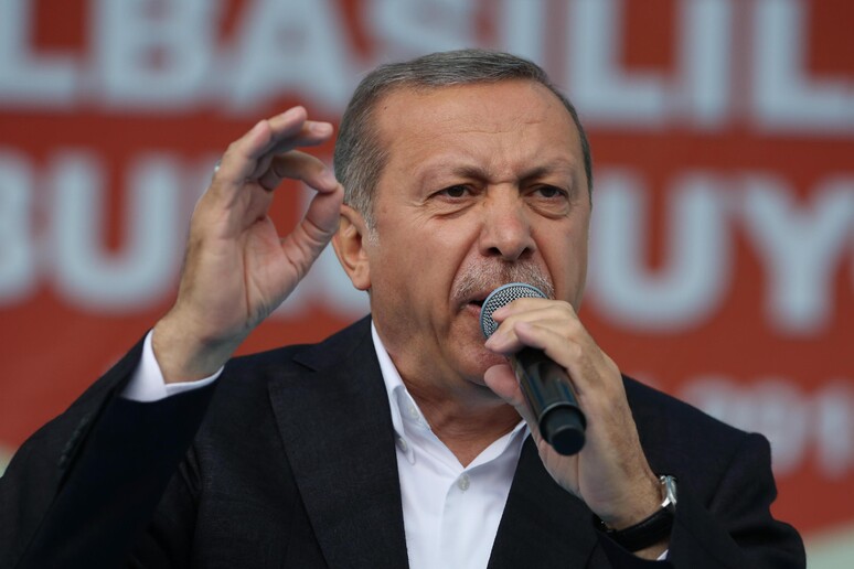 Il presidente turco Recep Tayyip Erdogan © ANSA/AP