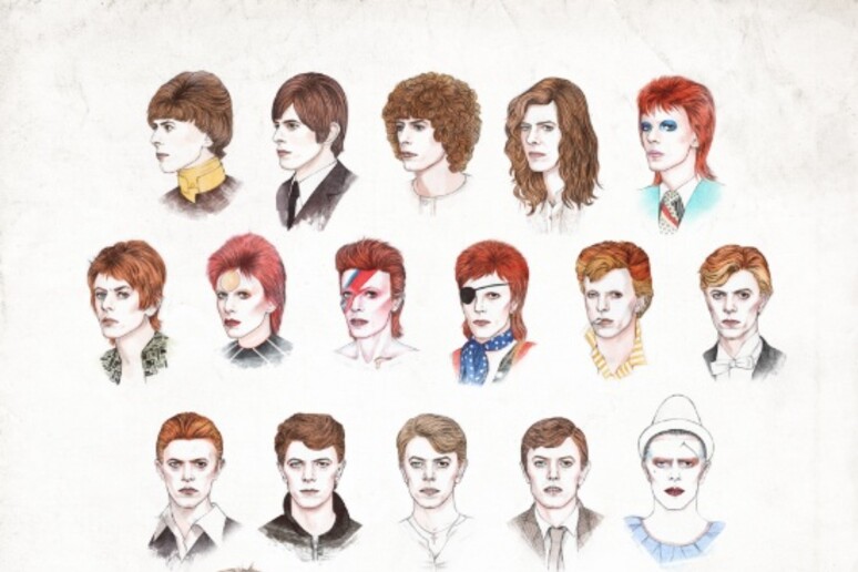 I mille volti di Bowie secondo l 'artista Helen Green - RIPRODUZIONE RISERVATA