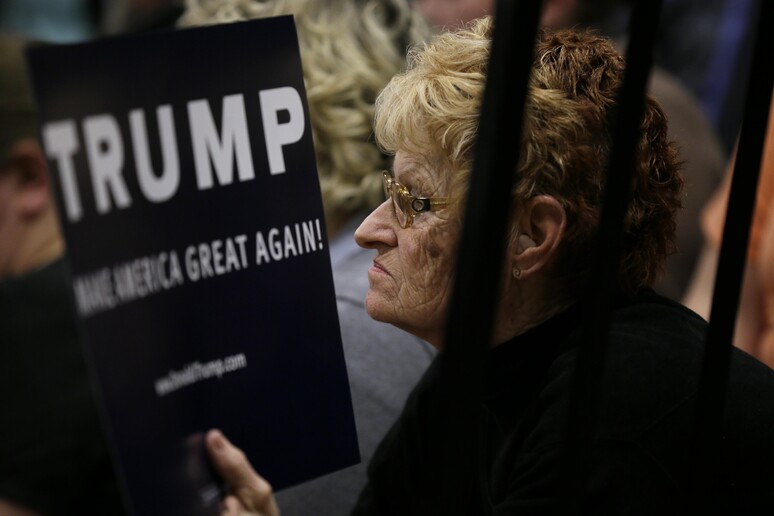 Foto d 'archivio di un comizio di Donald Trump © ANSA/AP