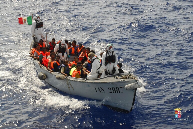 Refugees in the Mediterranean © ANSA/EPA