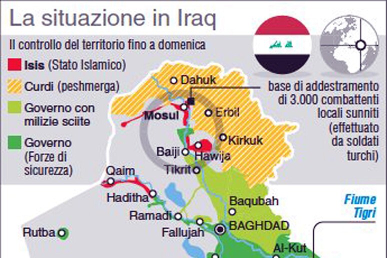 La situazione in Iraq - RIPRODUZIONE RISERVATA