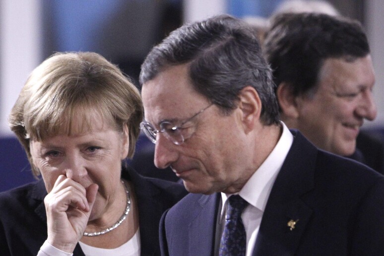 Angela Merkel e Mario Draghi - RIPRODUZIONE RISERVATA