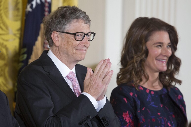 Bill Gates con la moglie Melinda © ANSA/EPA