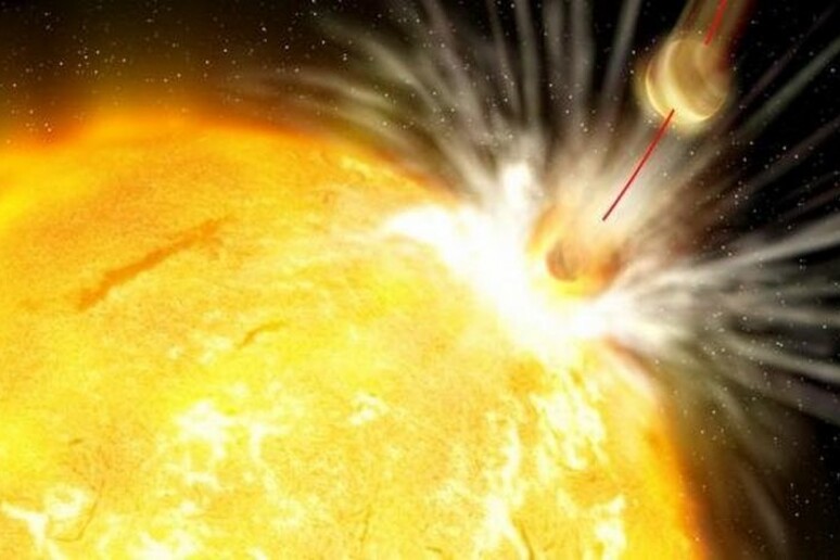 Rappresentazione artistica della stella simile al Sole che divora i suoi pianeti (fonte: Gabi Perez / Instituto de Astrofísica de Canarias) - RIPRODUZIONE RISERVATA