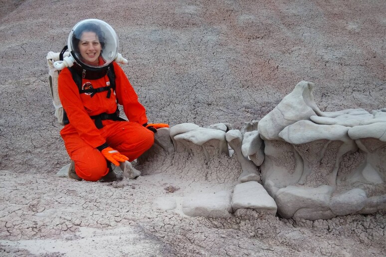 L 'italiana Ilaria Cinelli pronta a guidare la simulazione marziana in una base nello Utah (fonte: Italian Mars Society) - RIPRODUZIONE RISERVATA