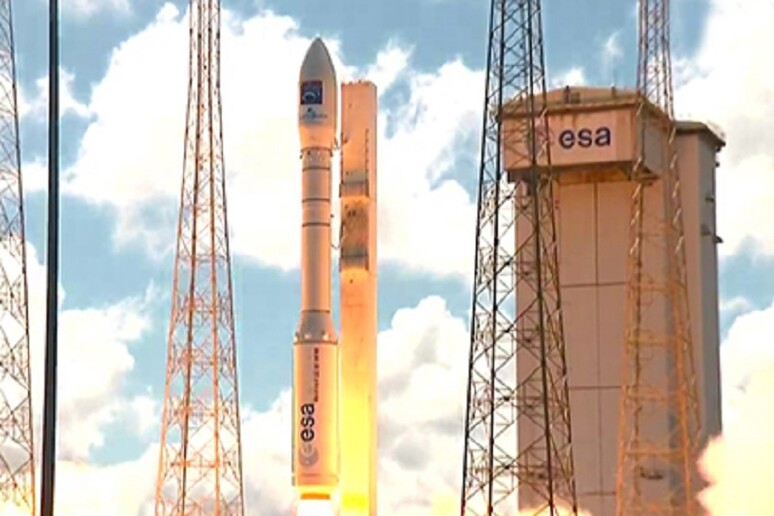 L 'ottavo lancio del razzo europeo Vega (fonte: Arianespace) - RIPRODUZIONE RISERVATA