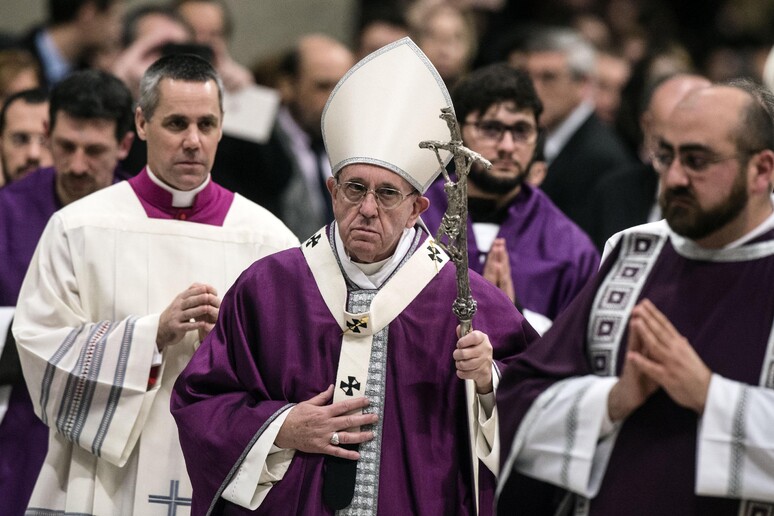 Pope Francis leads the Ash Wednesday mass -     ALL RIGHTS RESERVED