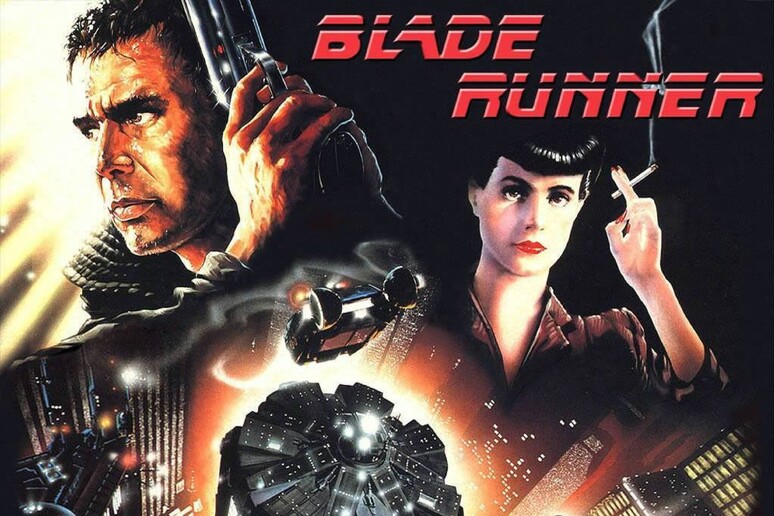 La locandina del film culto Blade Runner, tratto dal libro "Ma gli androidi sognano pecore elettriche?" - RIPRODUZIONE RISERVATA